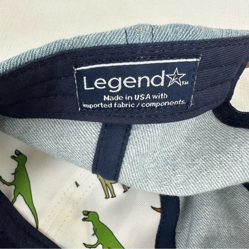 Legend 5 Panel Denim Adjustable Baseball Hat